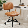 DUMOS Small Ergonomic Office Chair - Low Back Support, Height Adjustable, Swivel Wheels