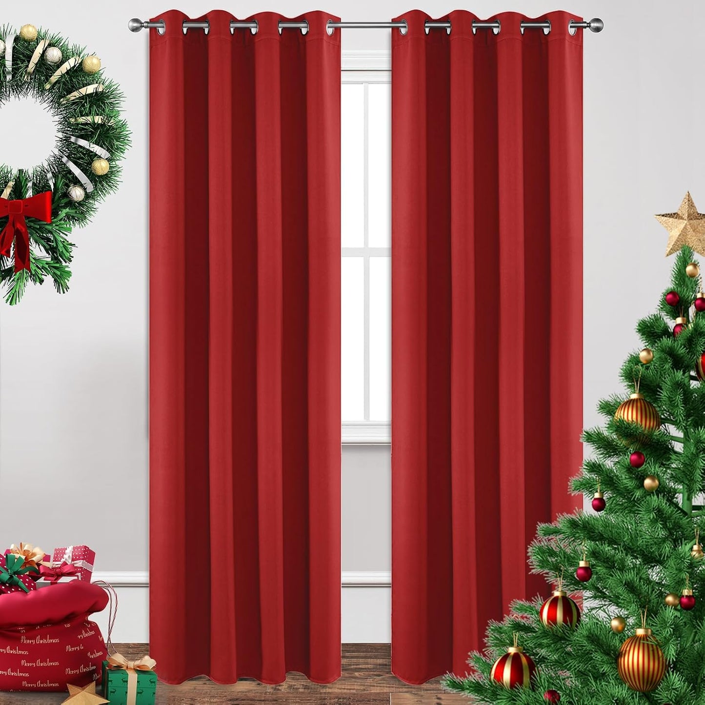 Joydeco Blackout Curtains 95 inch Long for Bedroom & Living Room