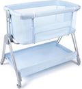 Baby Bedside Sleeper Bassinet with Height Adjustment & Wheels - Easy