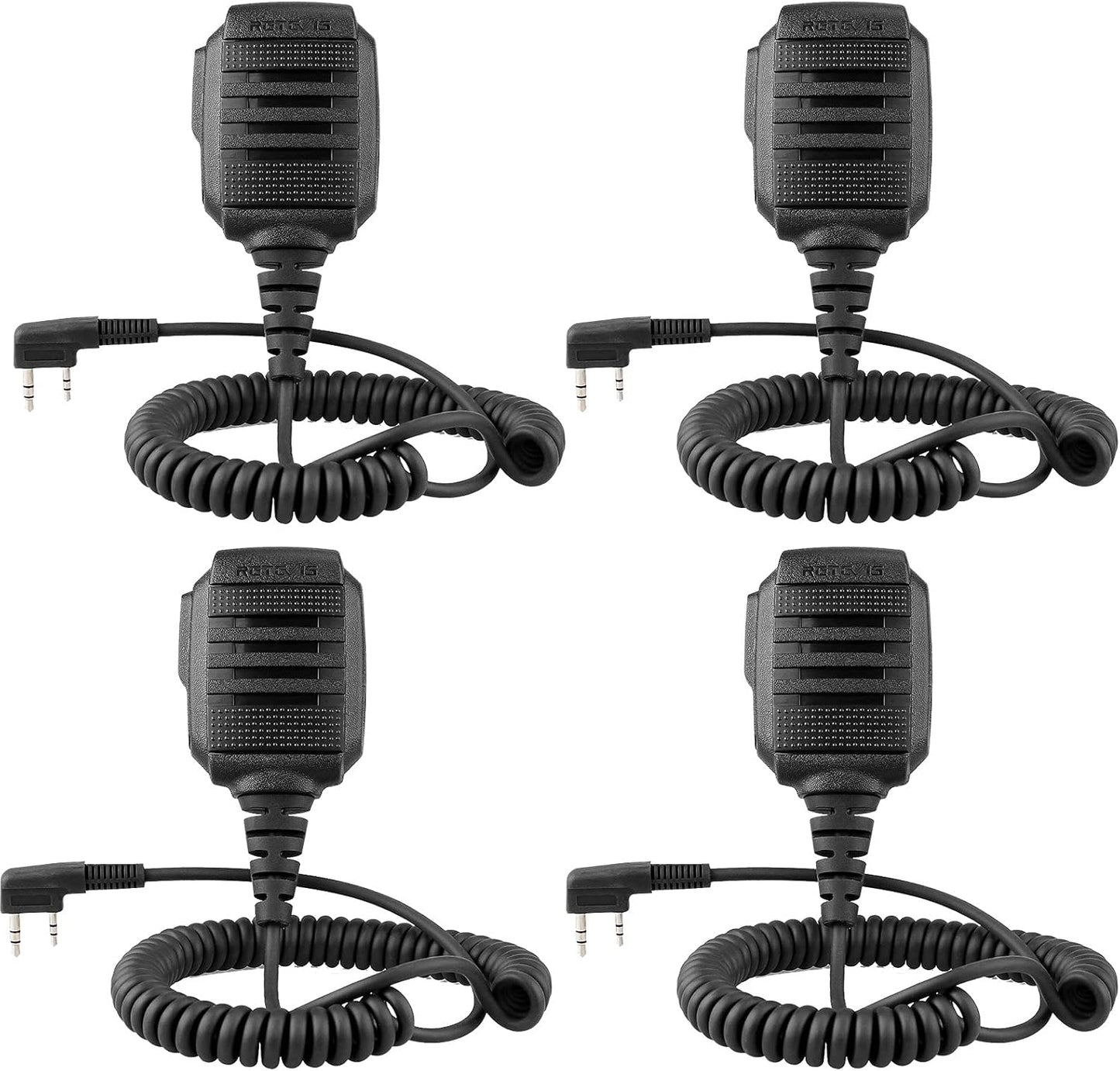 Retevis Waterproof Microphone for Clear Two-Way Radio Communication