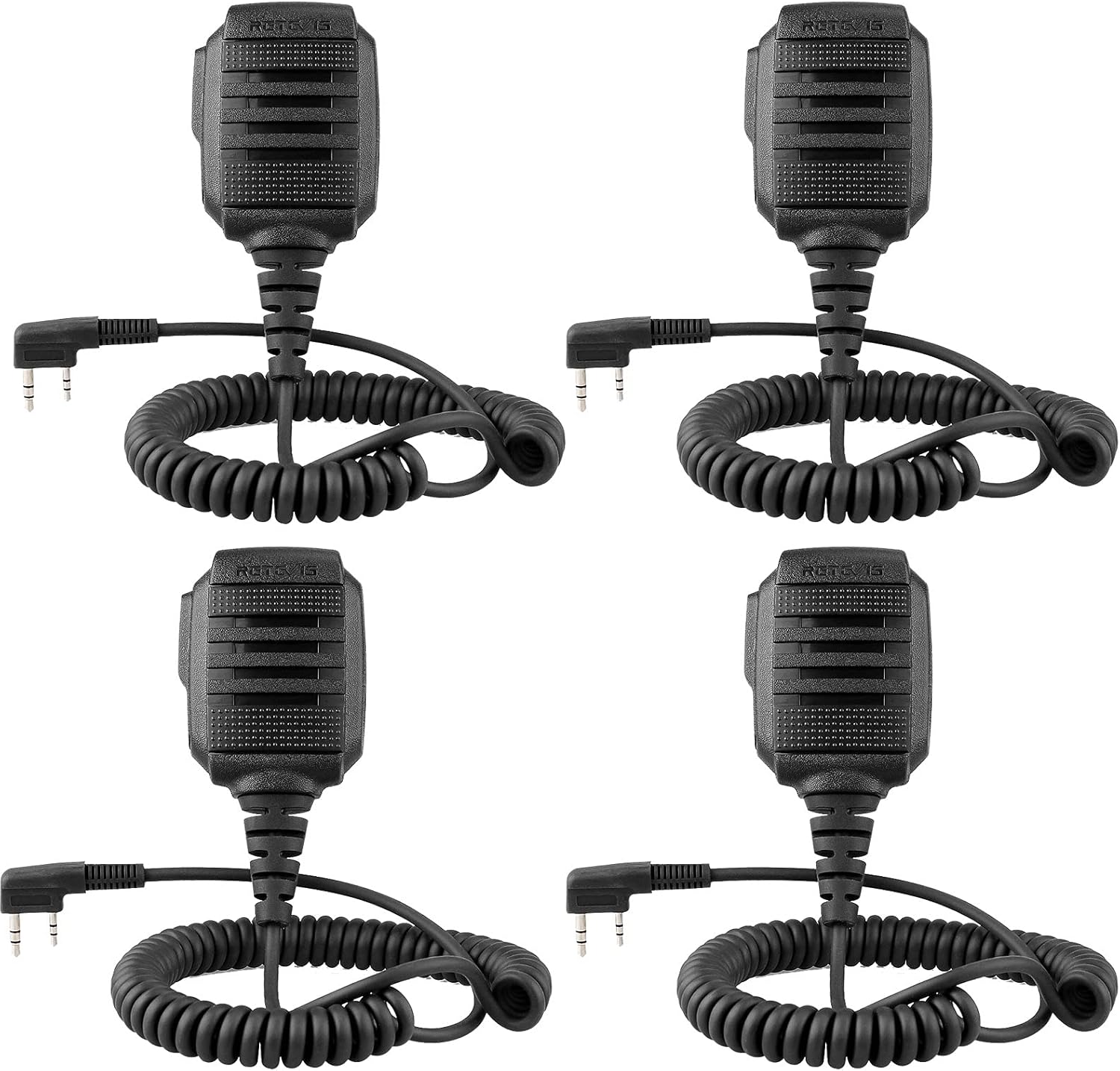 Retevis Waterproof Microphone for Clear Two-Way Radio Communication
