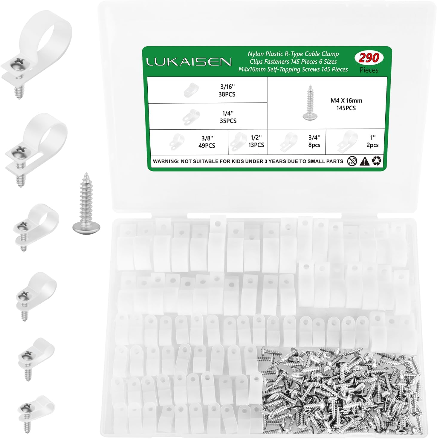 LuKaiSen Cable Clips Set - Organize Cords with Ease! 