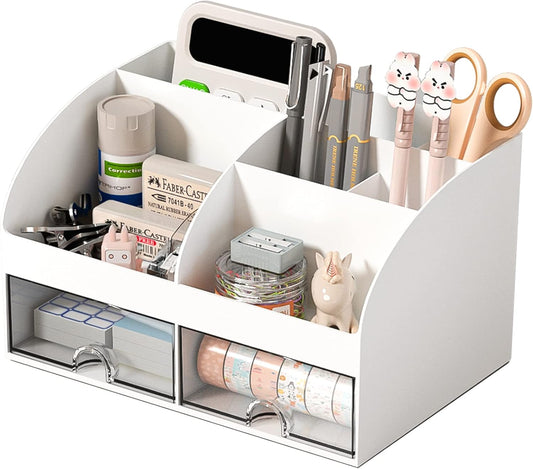 6-Compartment Desk Organizer for Ultimate Storage