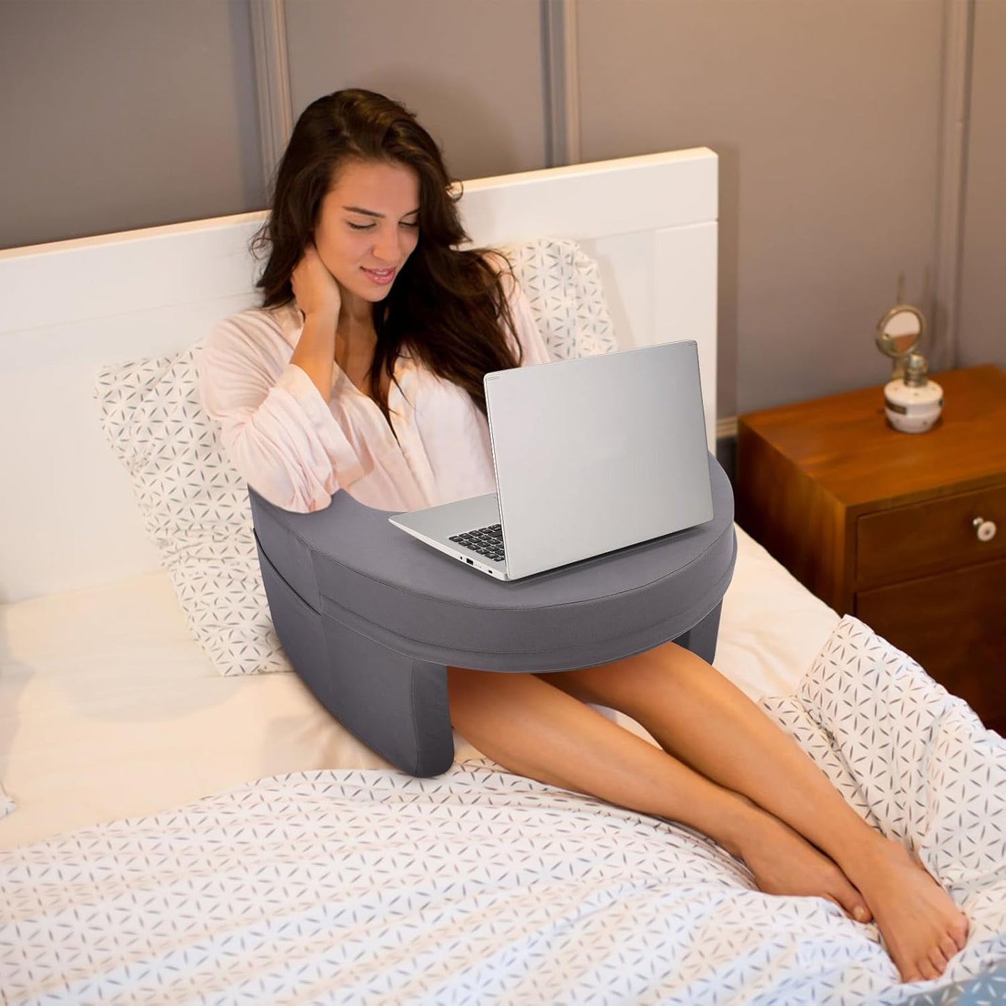 Memory Foam Bed Rest Pillow - Comfort & Support