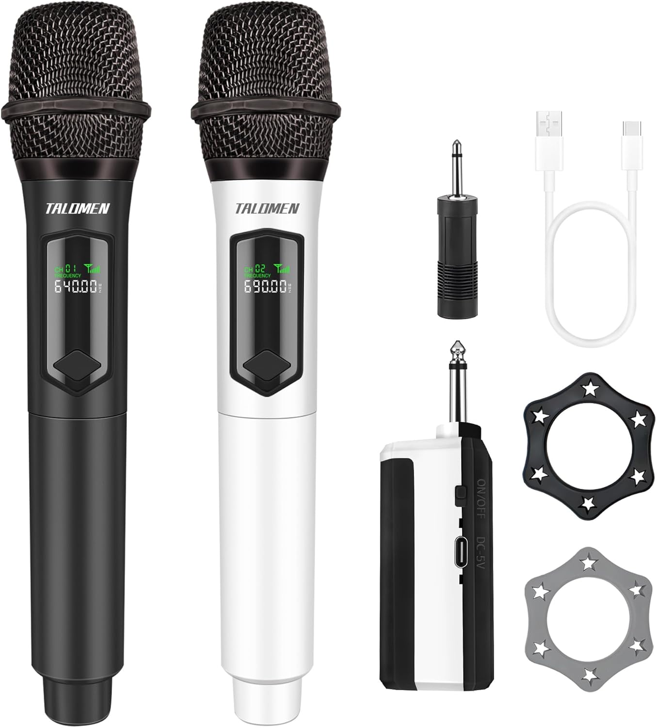 Professional Dual Wireless Microphones for Karaoke and Events