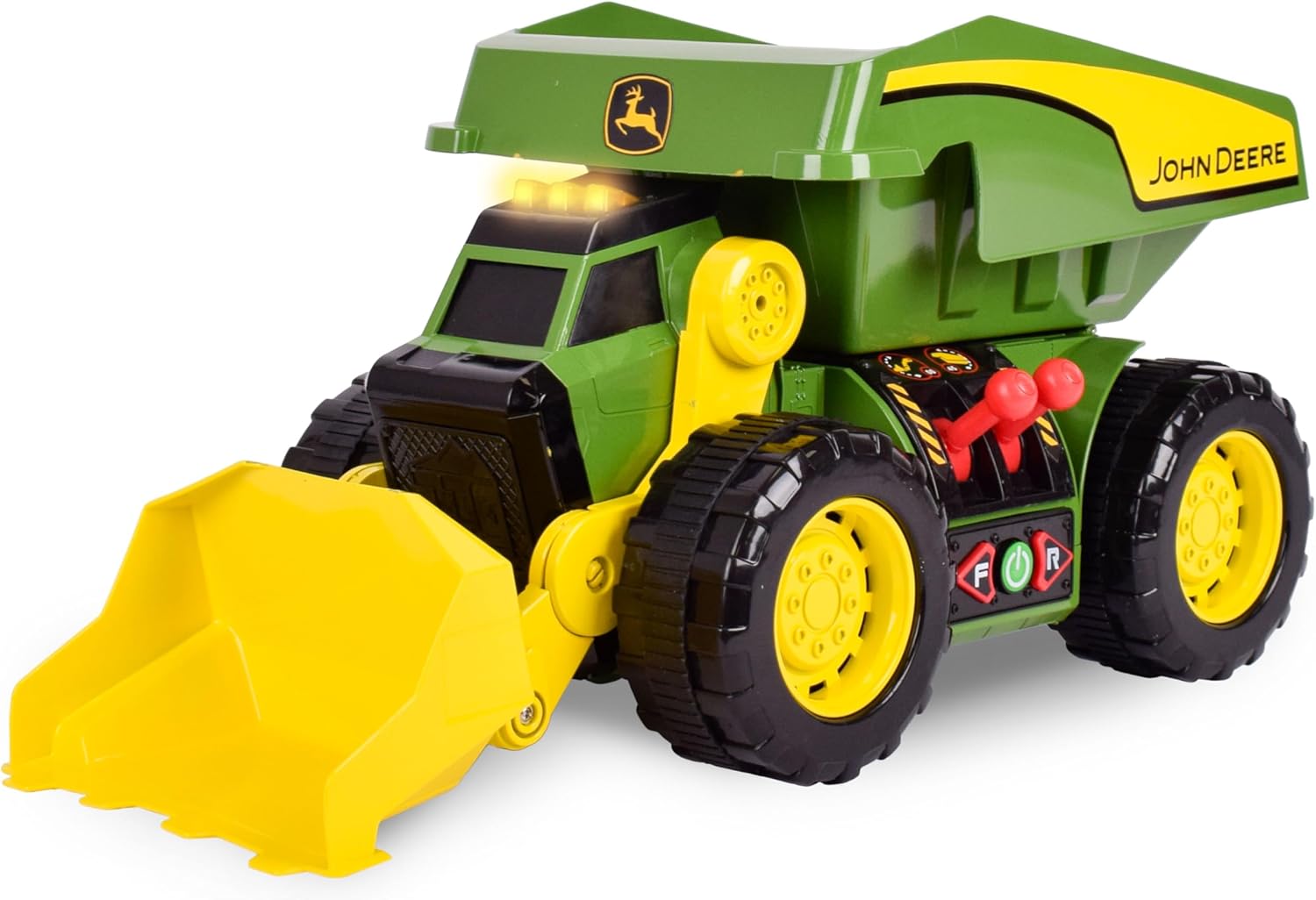 John Deere 18 Inch Motorized Dig Rig: 2-in-1 Toy Truck Fun