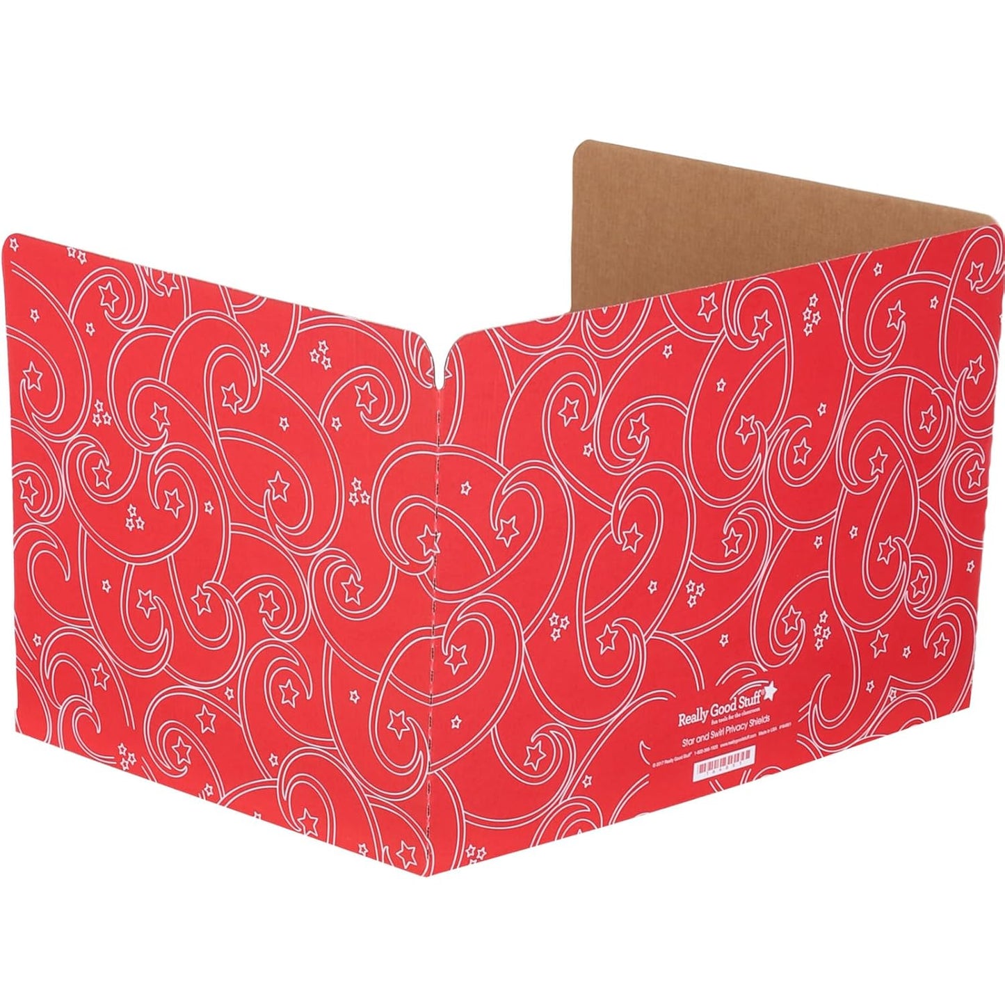 Privacy Shields for Student Desks - Set of 12 Red Matte Finish