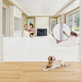 Extra Tall 41in Retractable Dog Gate 100in Wide - Reinforced Safety