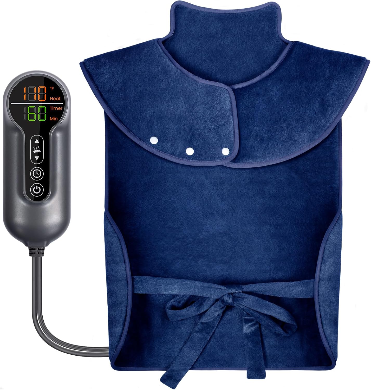 Large Electric Heating Pad for Back Pain Relief and Comfort