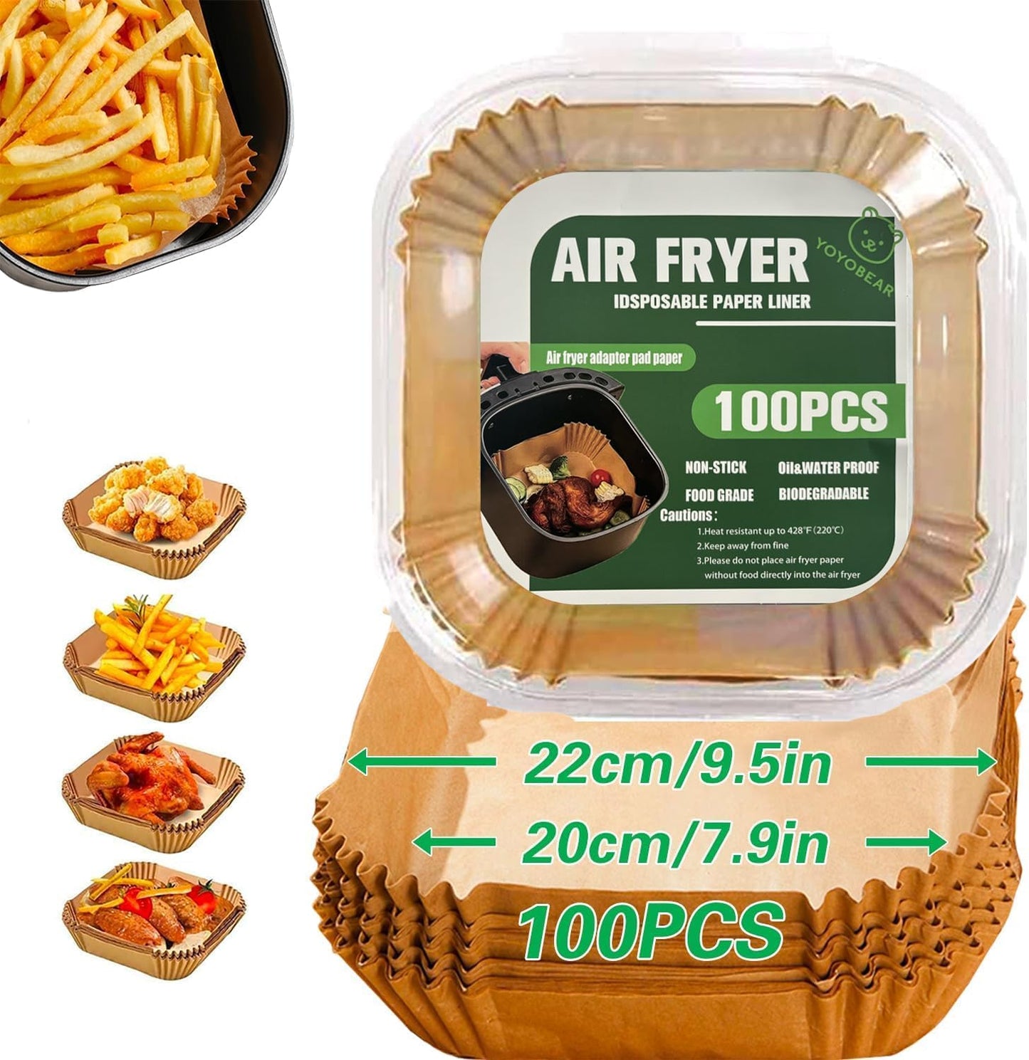 Oil-Proof Air Fryer Liners by YOYOBEAR