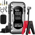 Portable Car Battery Jump Starter with Air Compressor - Powerful 4500A