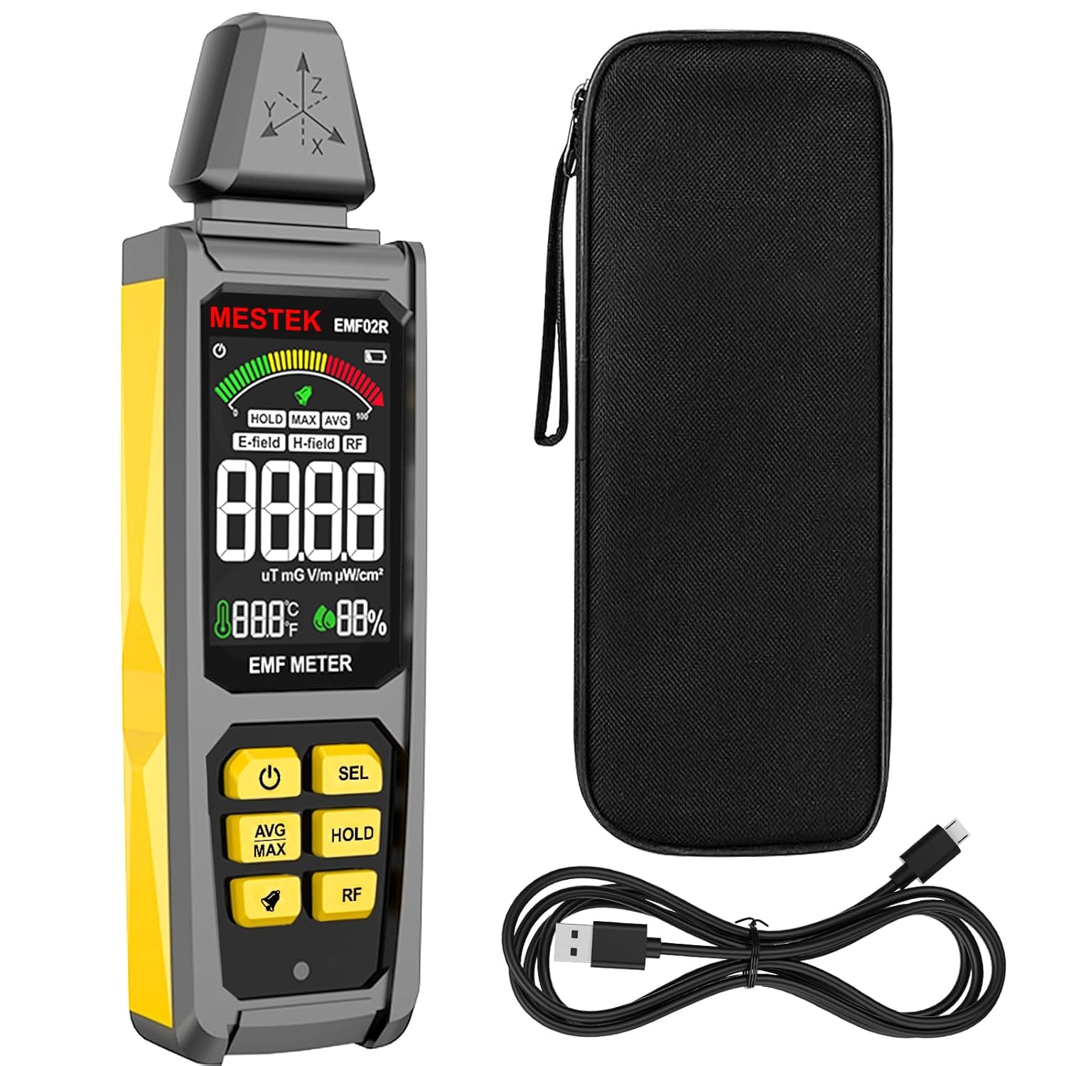 MESTEK 5 in 1 EMF Detector for Home and Ghost Hunting