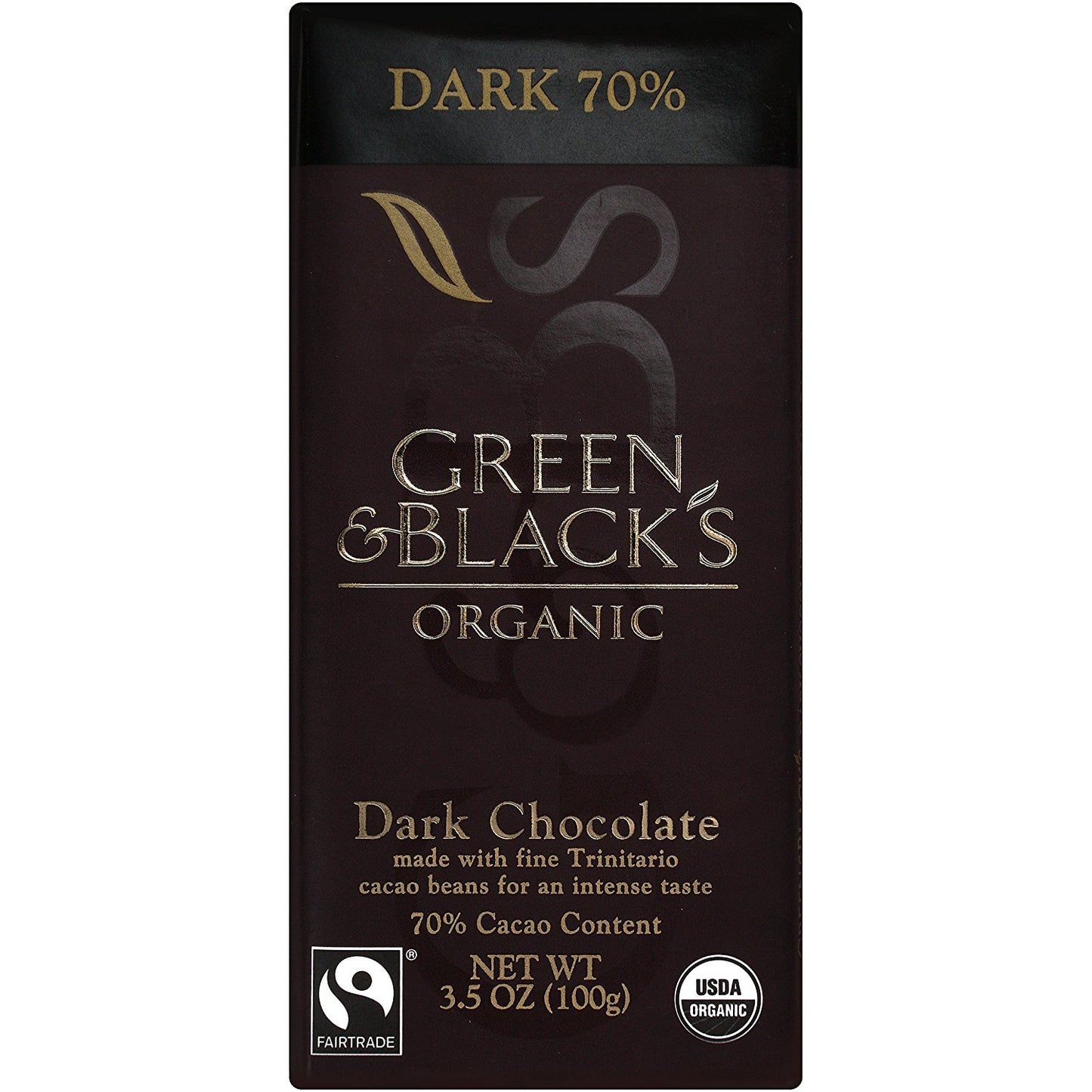 Organic 70% Dark Chocolate Candy Bars - Smooth & Balanced Taste