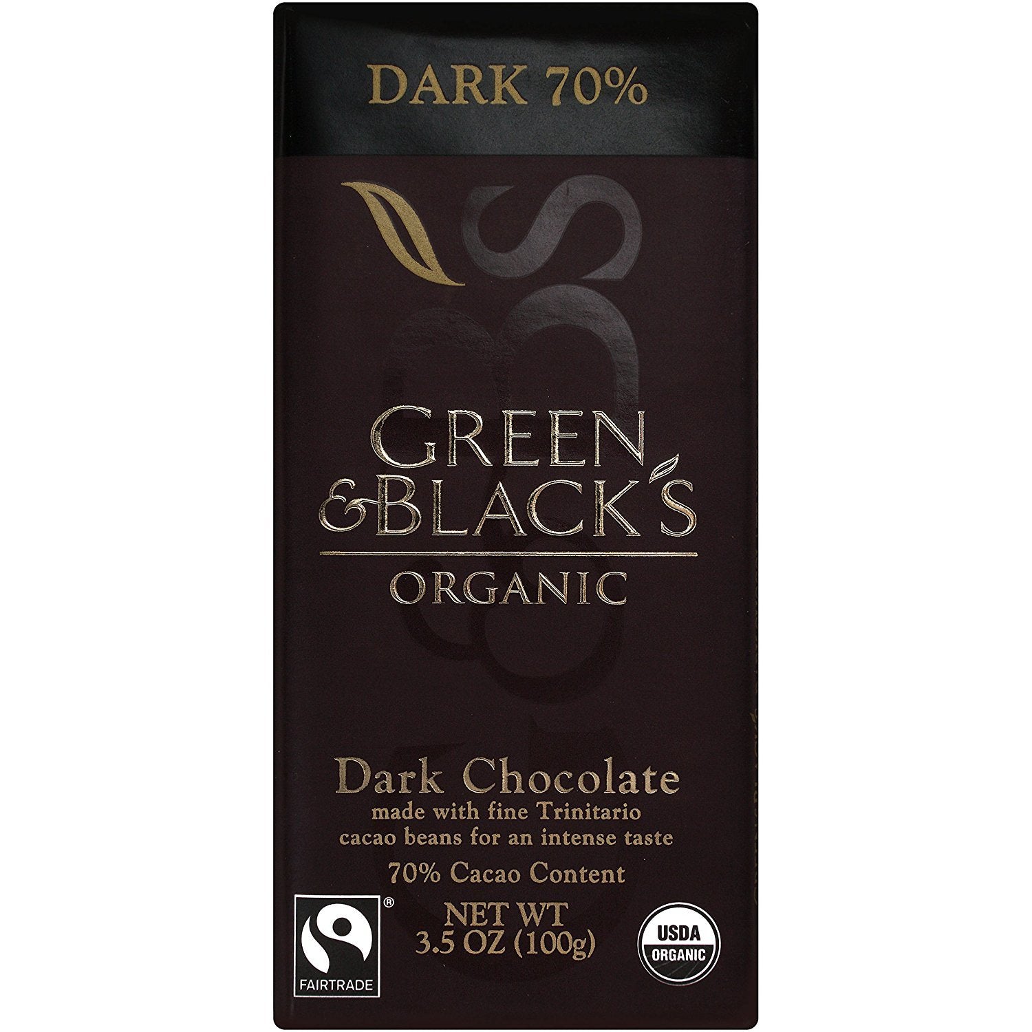 Organic 70% Dark Chocolate Candy Bars - Smooth & Balanced Taste