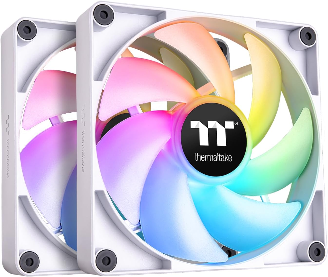 Thermaltake CT140 ARGB Sync PC Cooling Fan White 2-Fan Pack