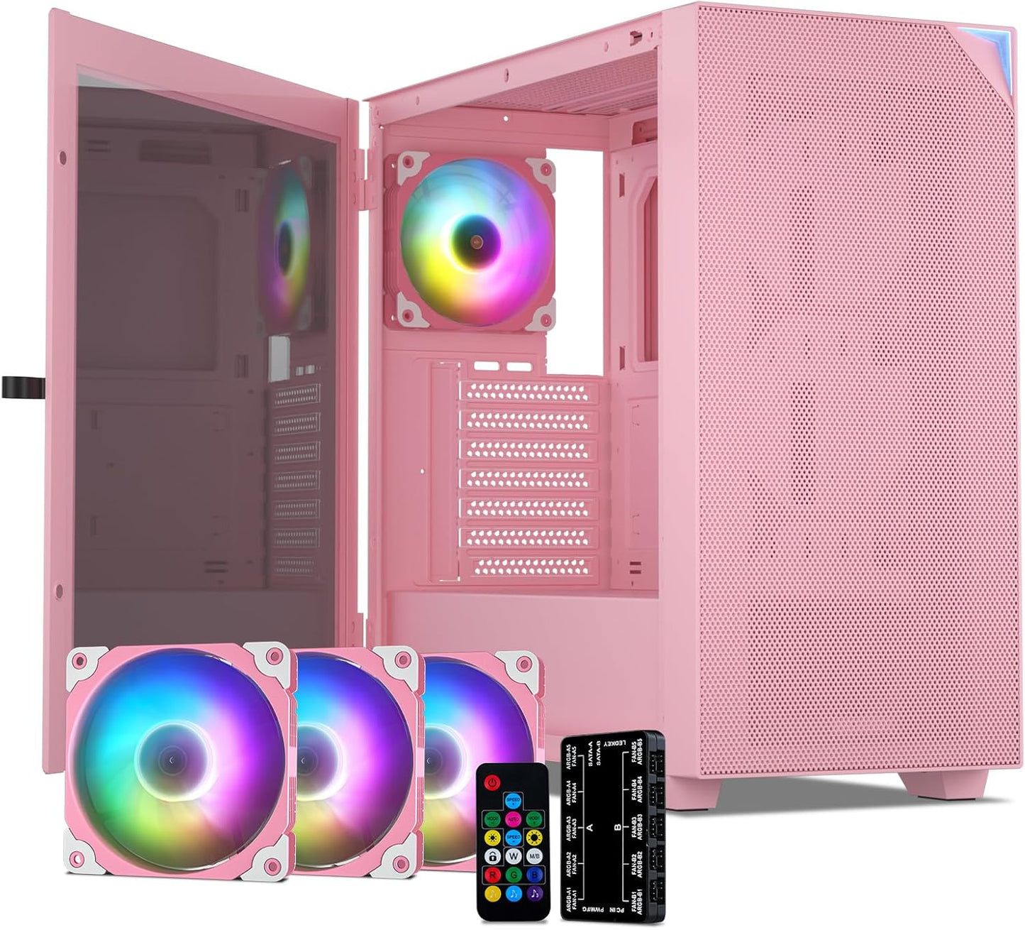VETROO AL800 Full Tower PC Case with Tempered Glass Design