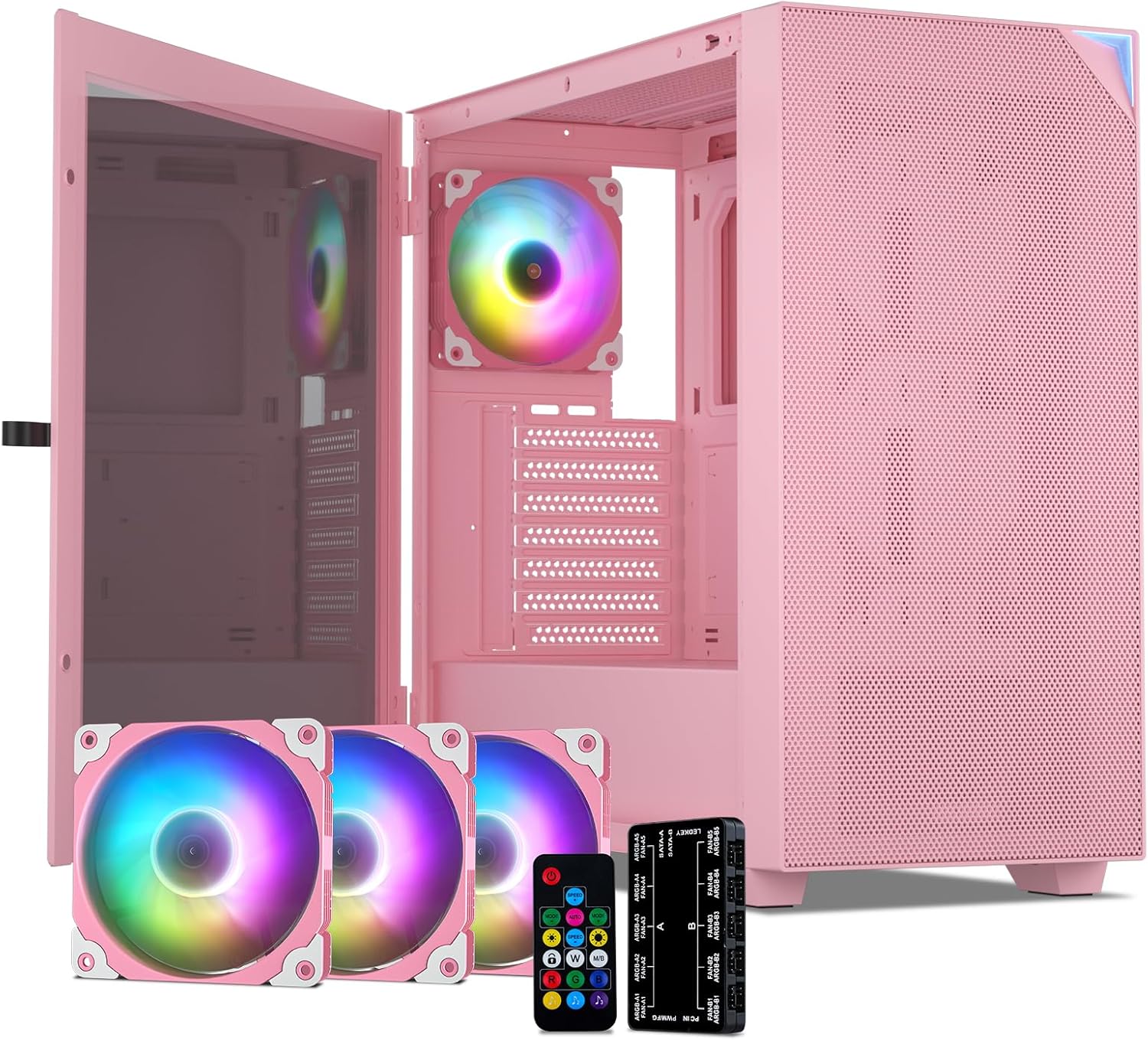 VETROO AL800 Full Tower PC Case with Tempered Glass Design