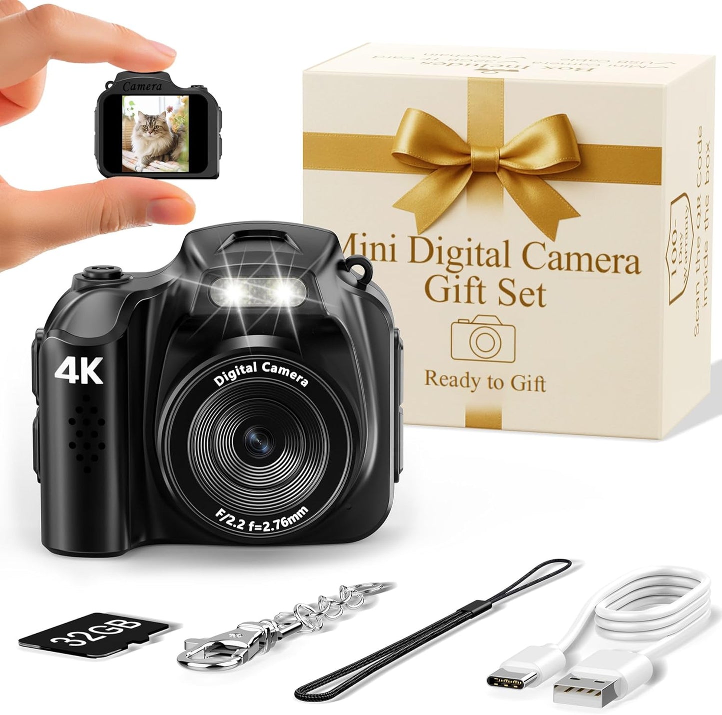 FLATIC Mini Keychain Camera: Fun Pocket-Sized Gadget for All