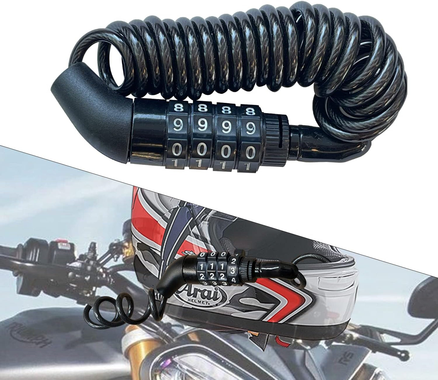 Secure Your Ride with Portable Helmet Lock!