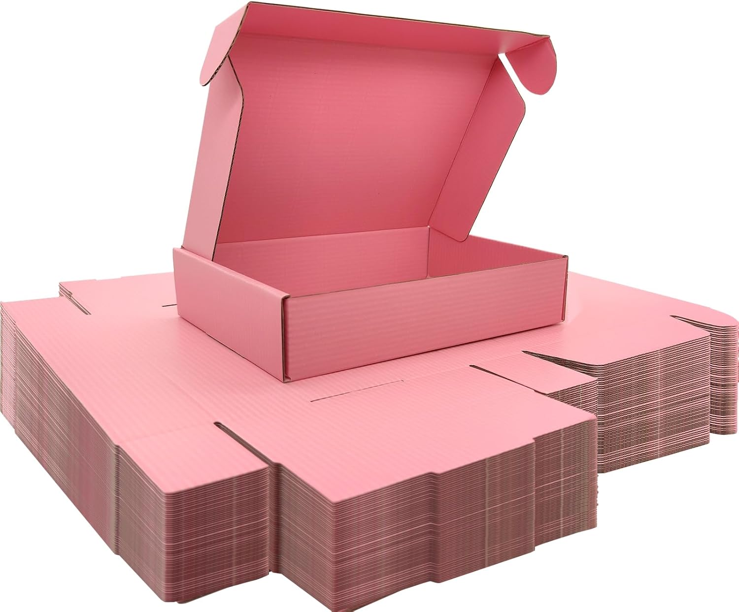 Small Shipping Boxes Set of 50 - Pink Corrugated Mailers