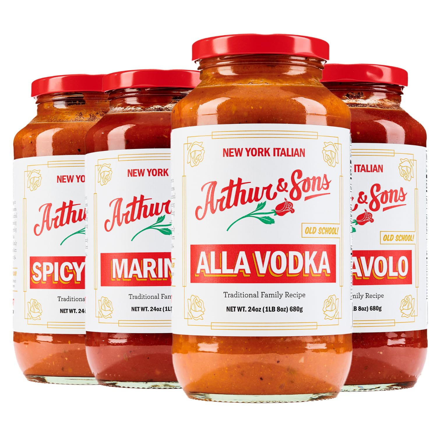 Arthur and Sons Variety Pack of Authentic Italian Sauces