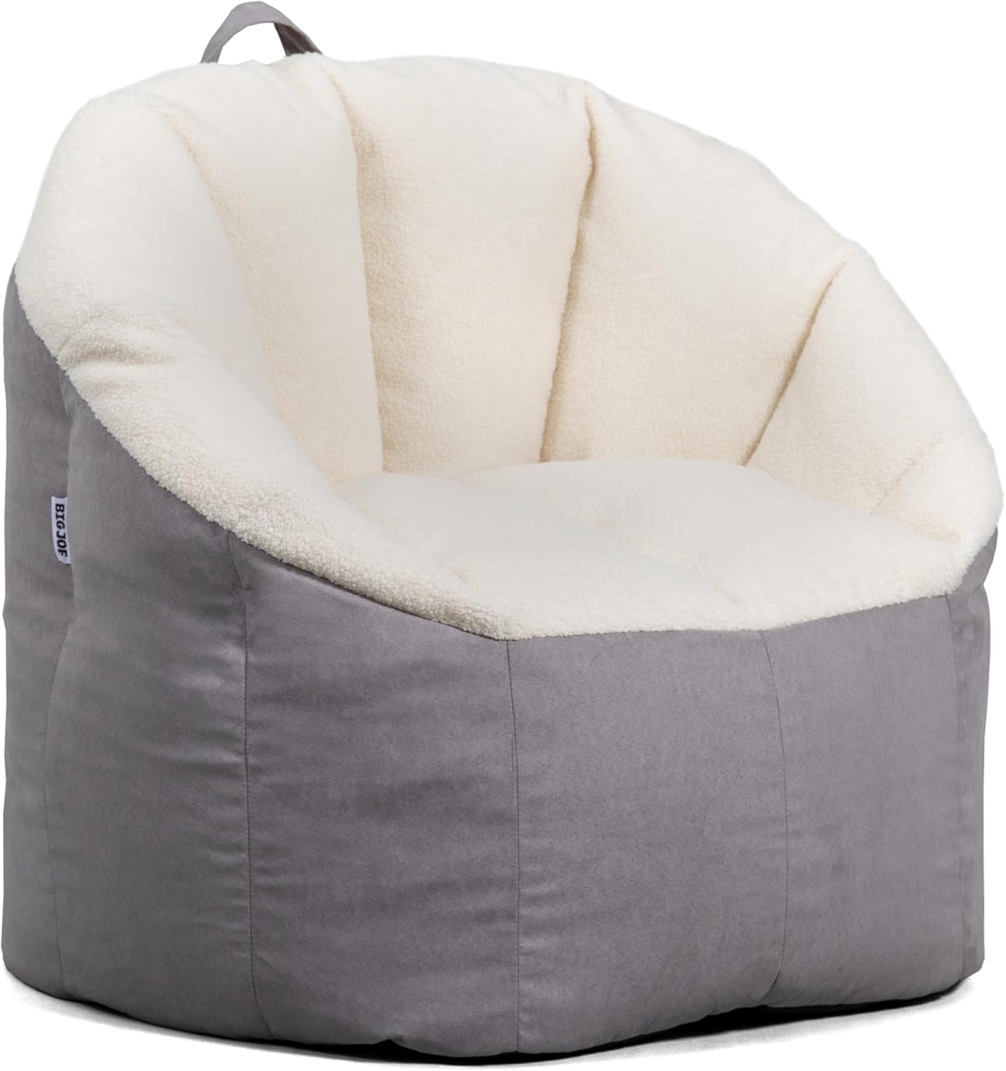 Big Joe Milano Bean Bag Chair: Comfort Meets Style in Oat Sherpa