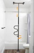 Stander Wonder Pole Security-Pole and Curve Grab Bar - Tension Mounted