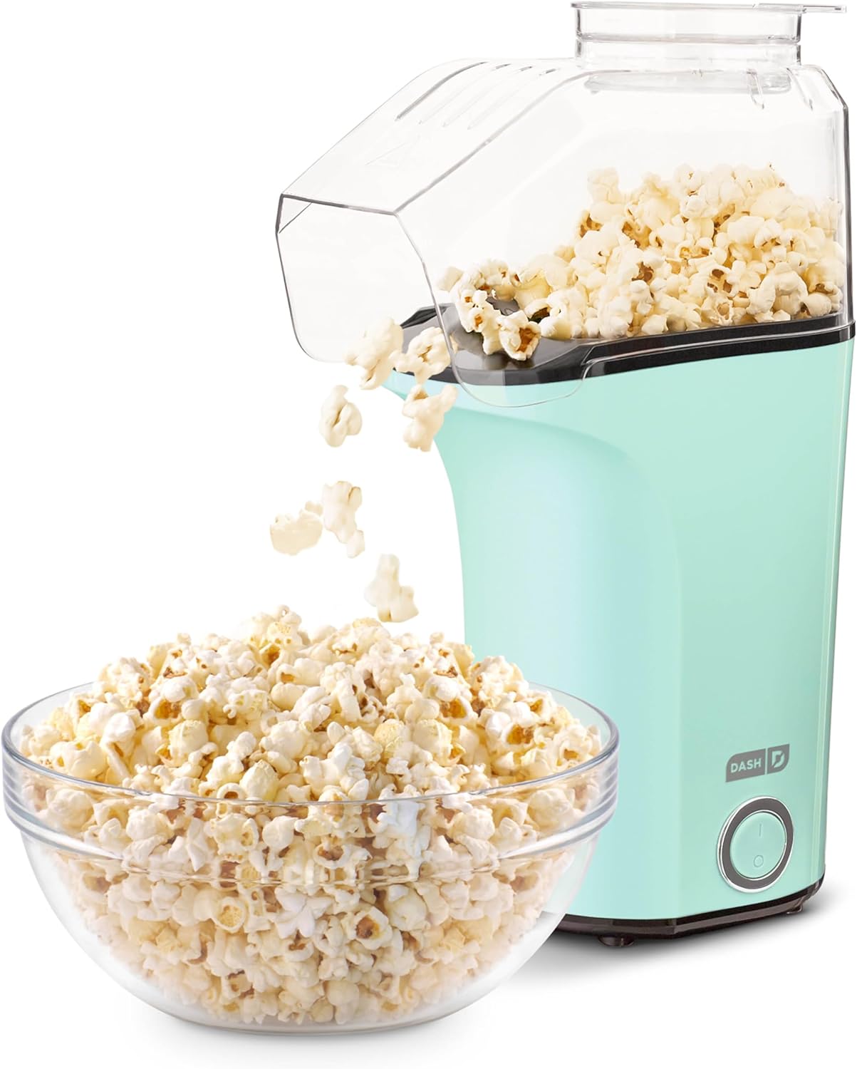 Popcorn Master: DASH Hot Air Popper + Measuring Cup