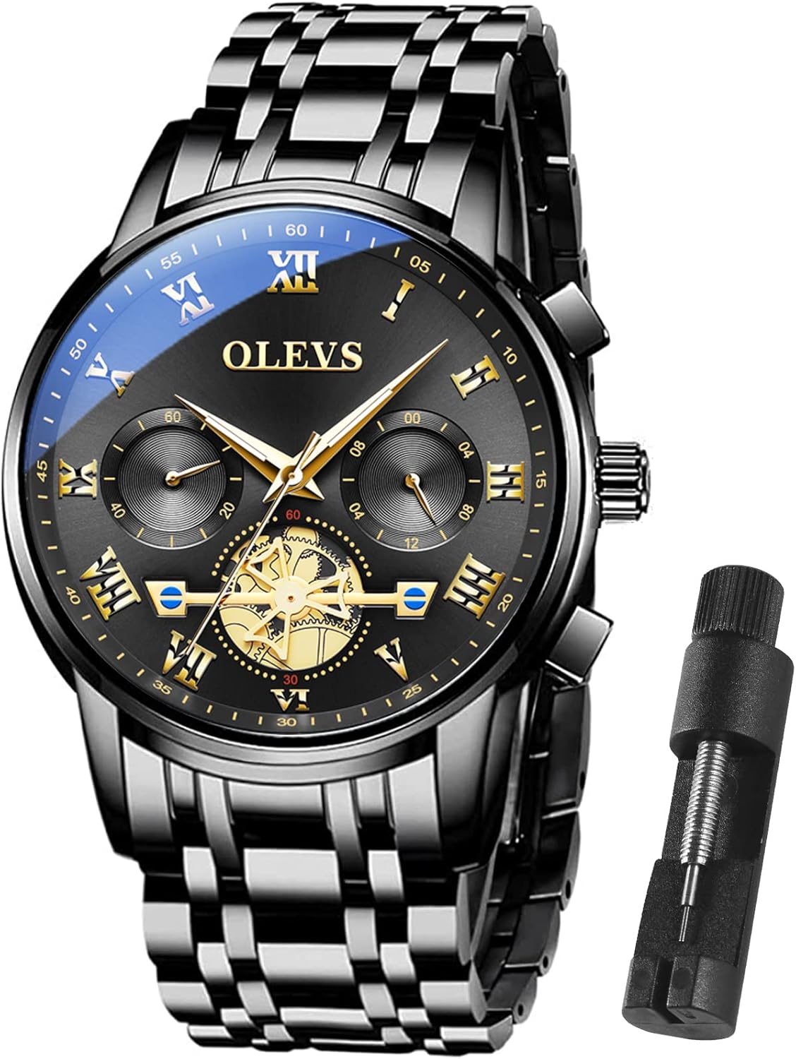 OLEVS Men Multifunction Watch - Waterproof Luminous Chronograph