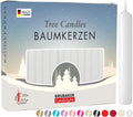 BRUBAKER Tree Candles Pack of 100 - Clean-Burning White Tree Candles