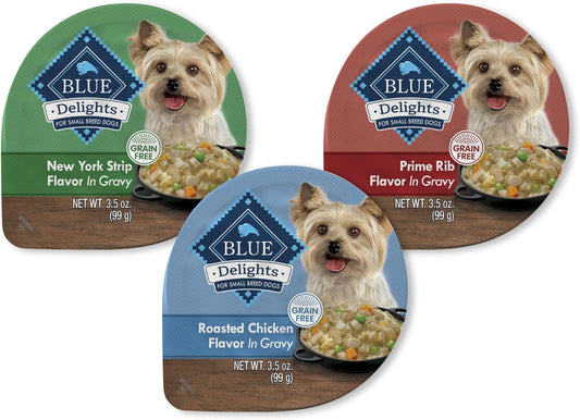 Blue Buffalo Delights Natural Small Breed Wet Dog Food Cups