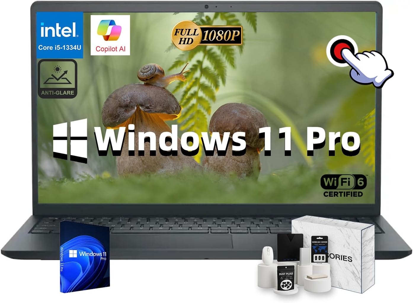 Dell Inspiron 15 Business Laptop with Touchscreen and AI Features