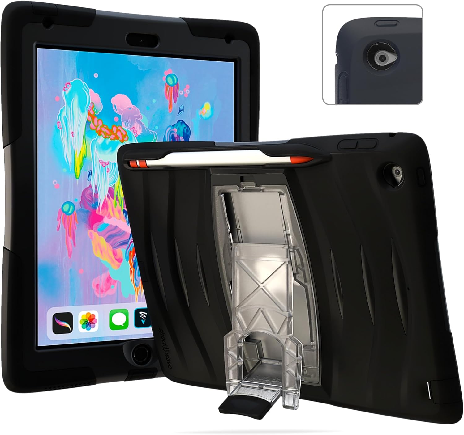 UZBL iPad 10.2 Case with Heavy Duty Protection and Kickstand