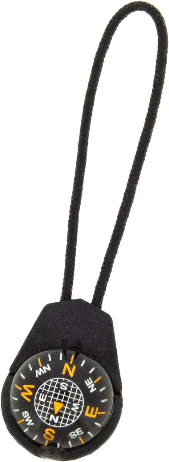 Compact Zipper Pull Compass for Outdoor Gear