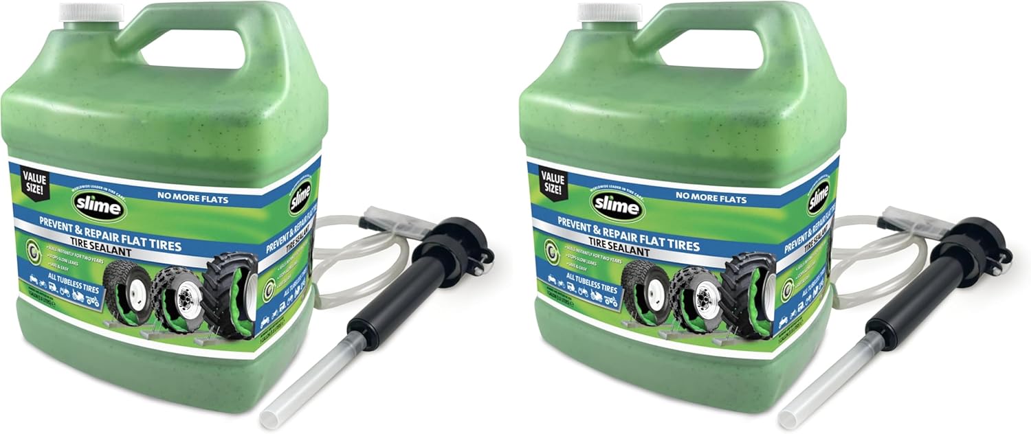Slime 10206 Flat Tire Puncture Repair Sealant for Off-Highway