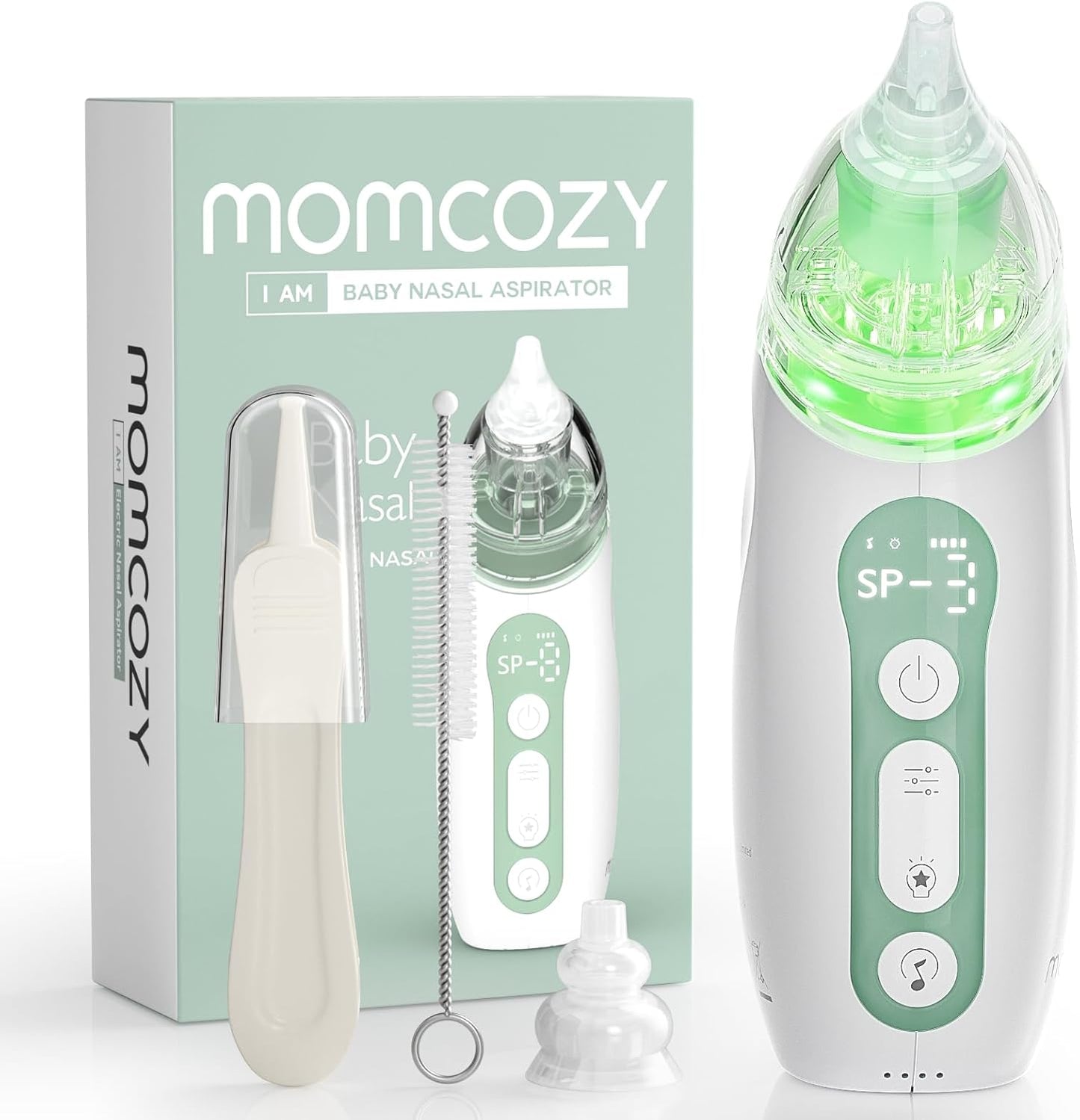 Momcozy Baby Nasal Aspirator with 3 Suction Levels for Comfort