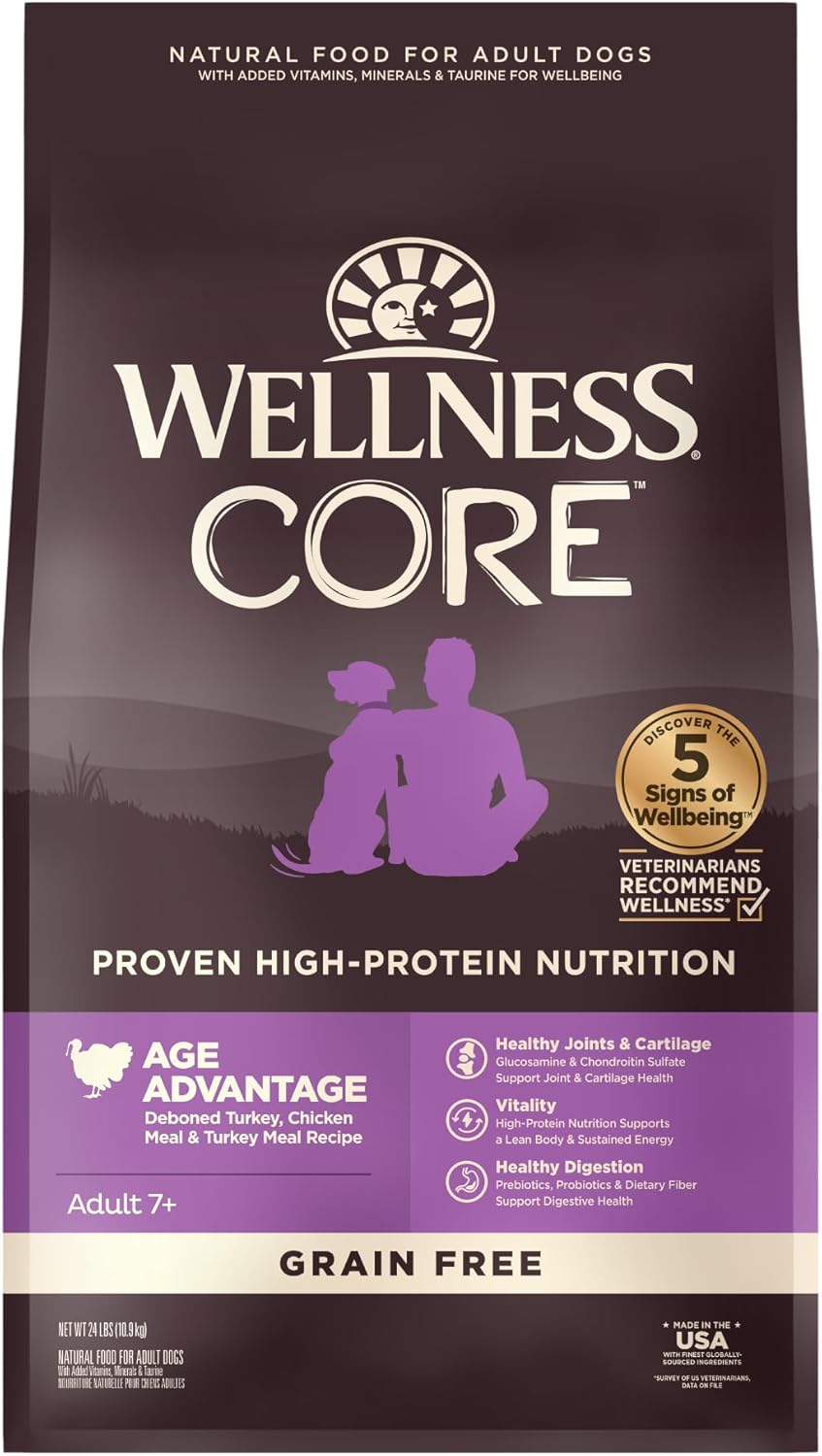 Wellness CORE Senior Dry Dog Food with Turkey & Chicken Recipe