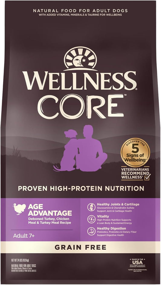 Wellness CORE Senior Dry Dog Food with Turkey & Chicken Recipe