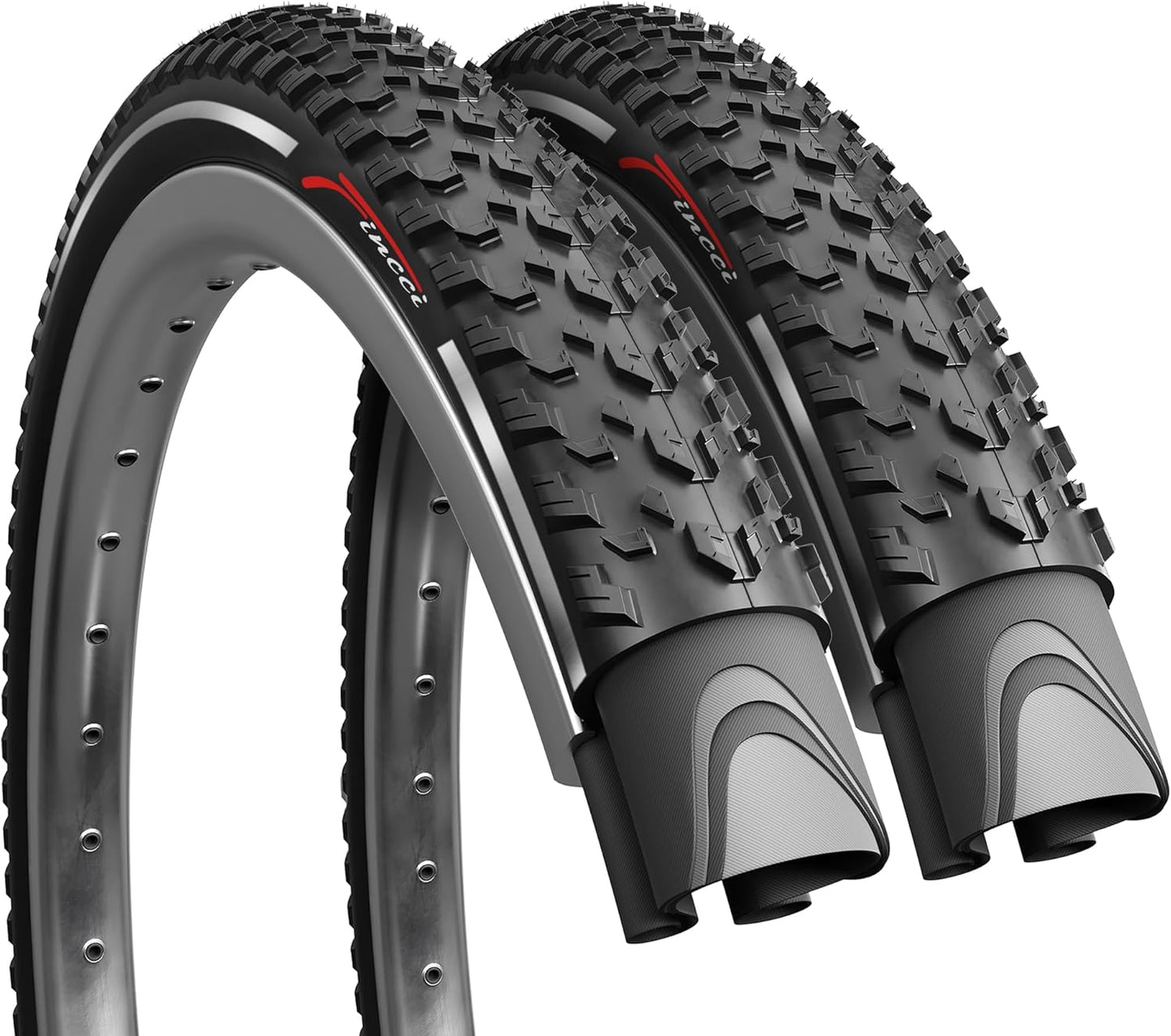Fincci 27.5 x 2.10 Mountain Bike Tires for Offroad Adventures