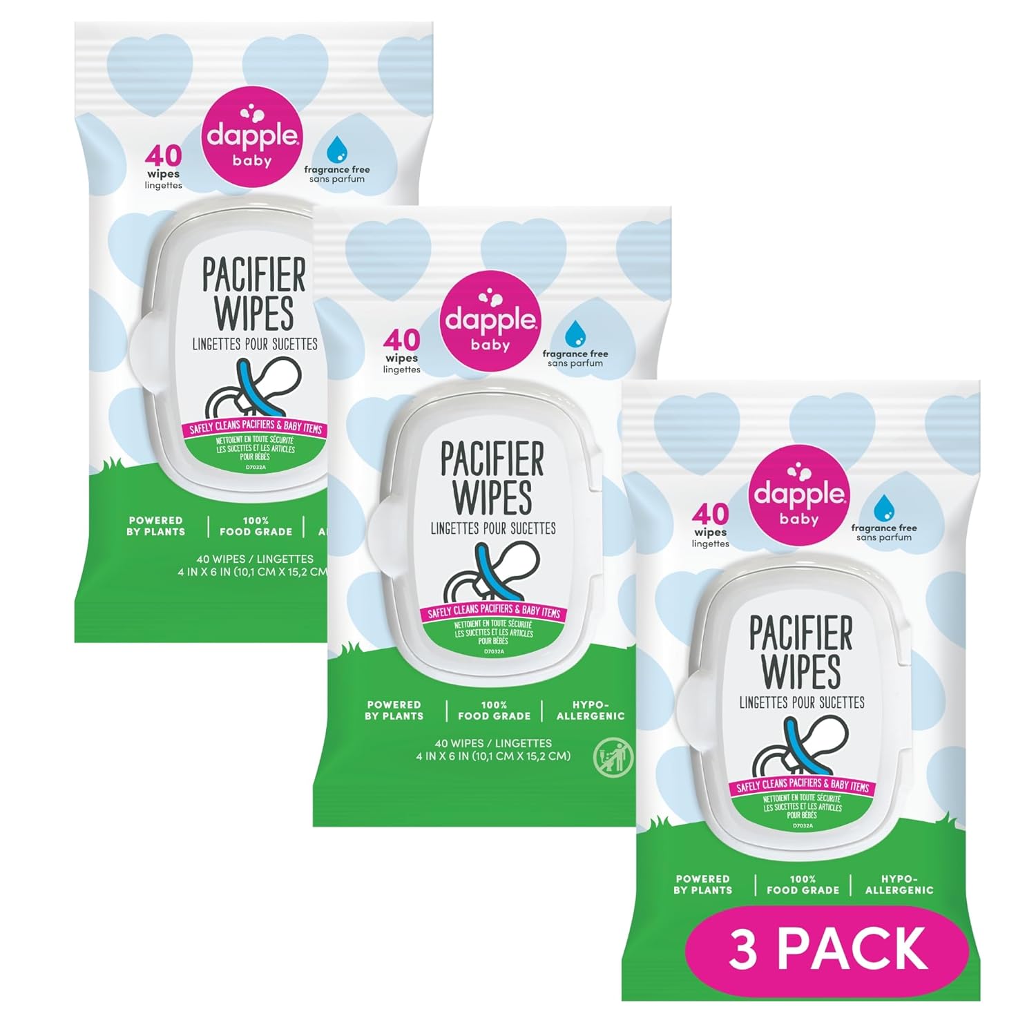 Diaper Bag Must-Have: Dapple Pacifier Wipes, Fragrance Free, 120 Ct