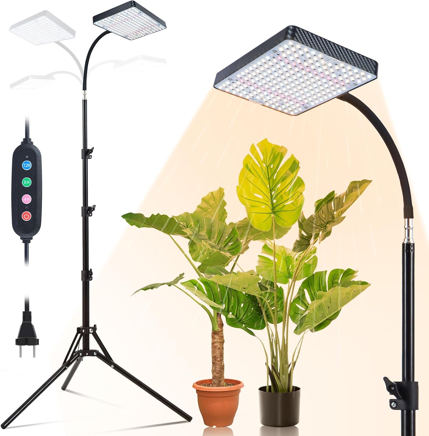 Grow Light with Stand and Timer for Indoor Houseplants