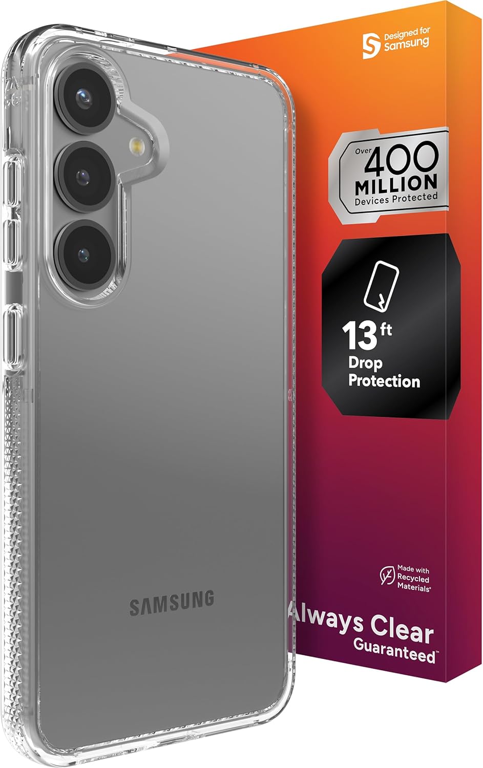 ZAGG Crystal Palace Samsung Galaxy S25 Case with 13ft Drop Protection