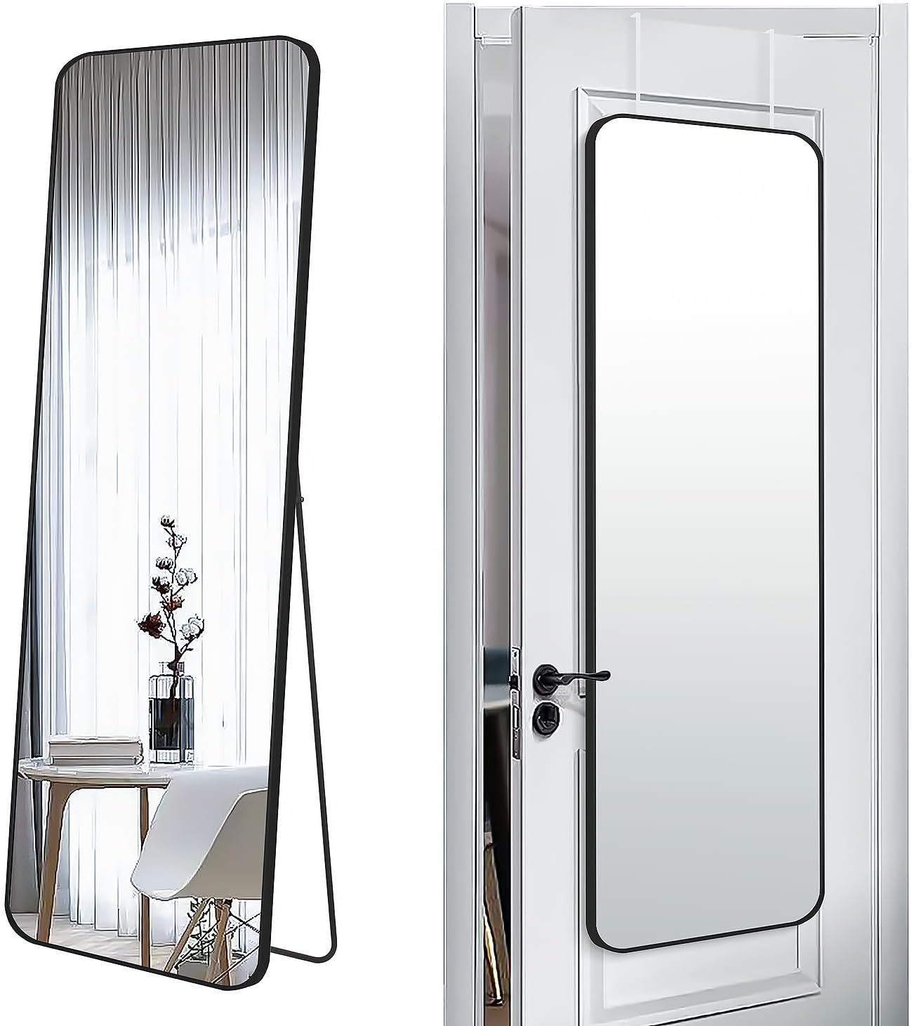 57x20 Door Hanging Full Length Mirror for Modern Home Decor