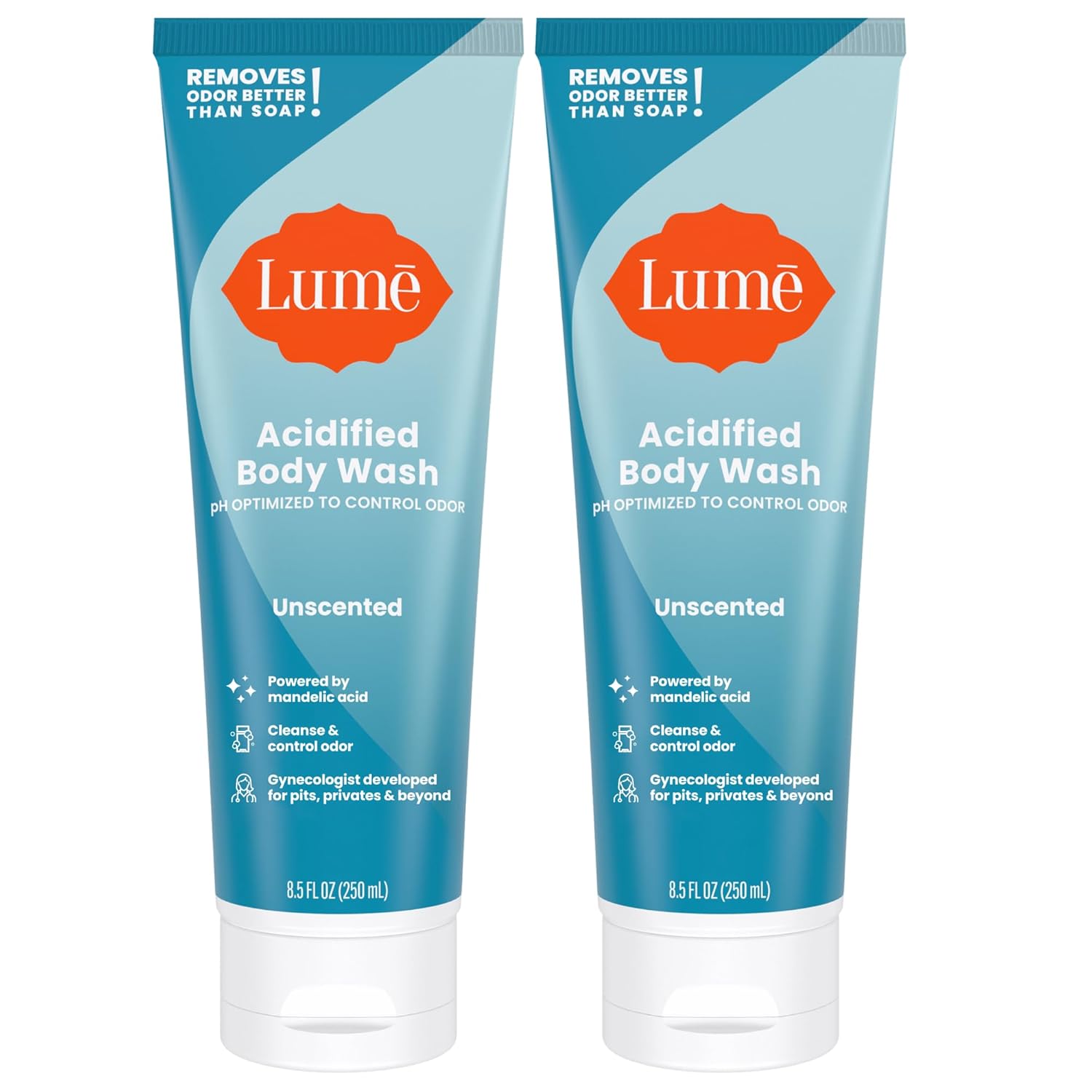 Lume Acidified Body Wash for 24 Hour Odor Control and Care