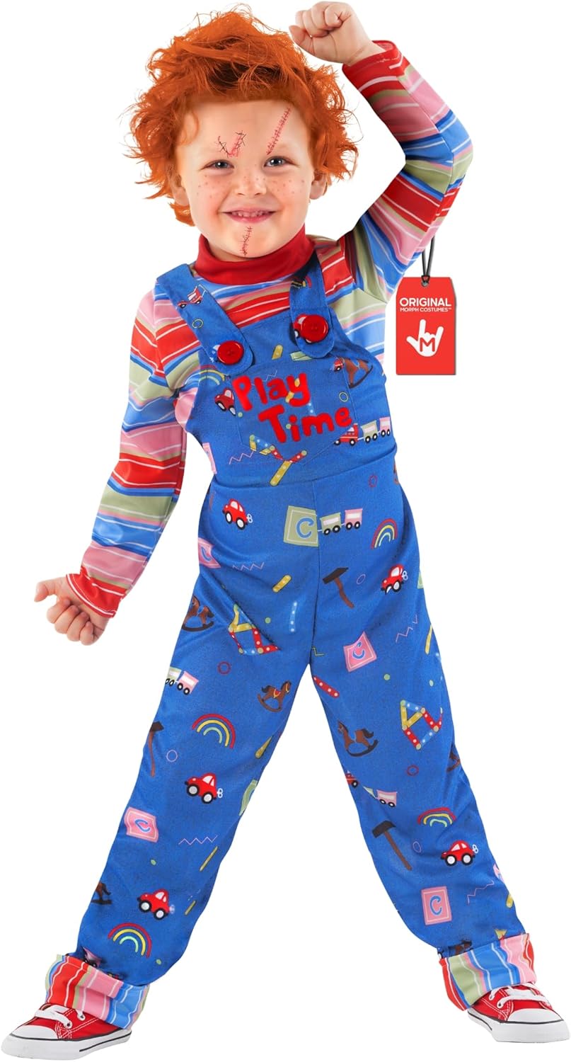 Play Time Killer Costume for Boys - Creepy Doll Halloween Fun