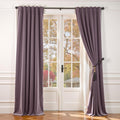 Blackout Velvet Curtains Purple 96 in Panels - Thermal Privacy