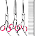 5 in1 Dog Grooming Scissors Kit - Professional Home Grooming Set