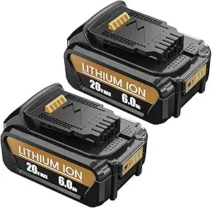 Moticett Upgraded Replacement for Dewalt 20v Max Battery 6.0 Ah