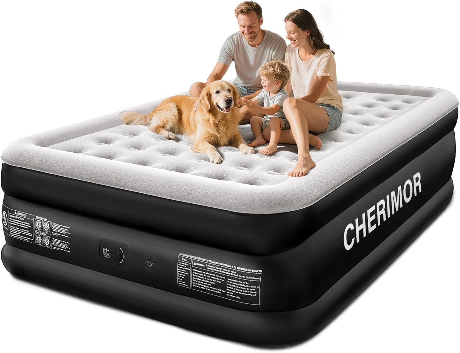 King Size Air Mattress with Built-in Pump for Ultimate Comfort