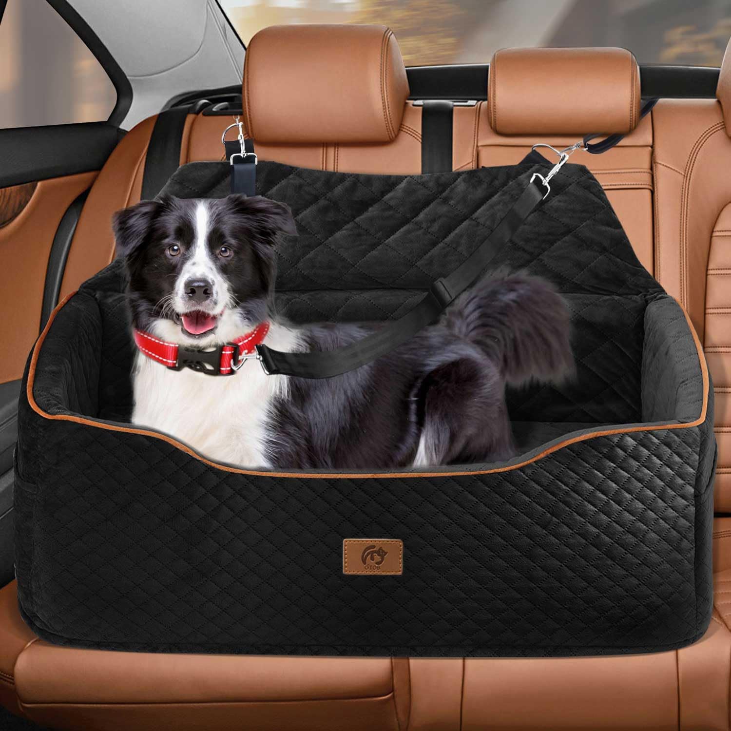 Memory Foam Dog Car Seat for Large Dogs